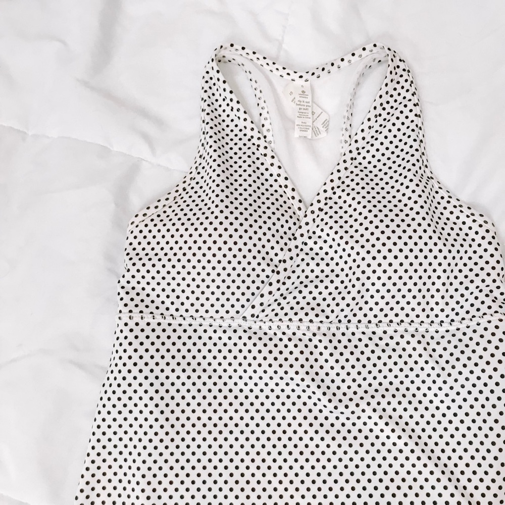 LuluLemon polka dot workout tank